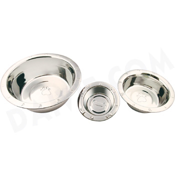 Pet bowl embossed