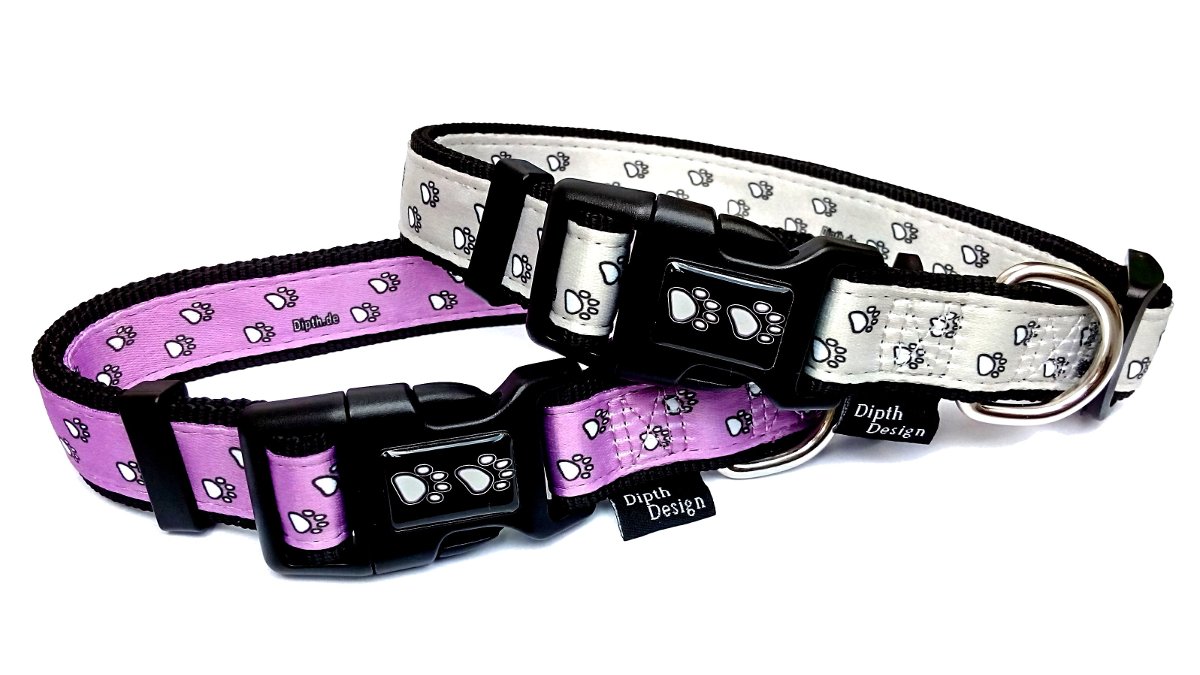 DipthDesign Dog Collar Paws